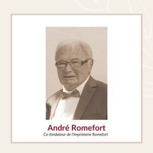 Décès d'André Romefort, co-fondateur de l'Imprimerie Romefort